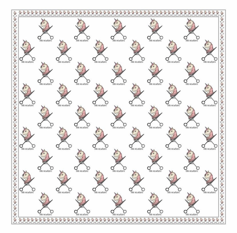 Pixies and Unicorns Silk Scarf