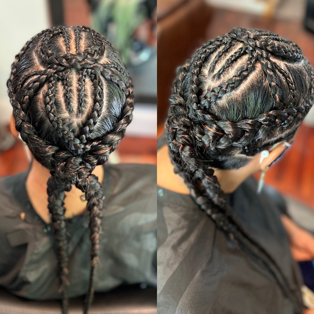 Elaborate Cornrow Design