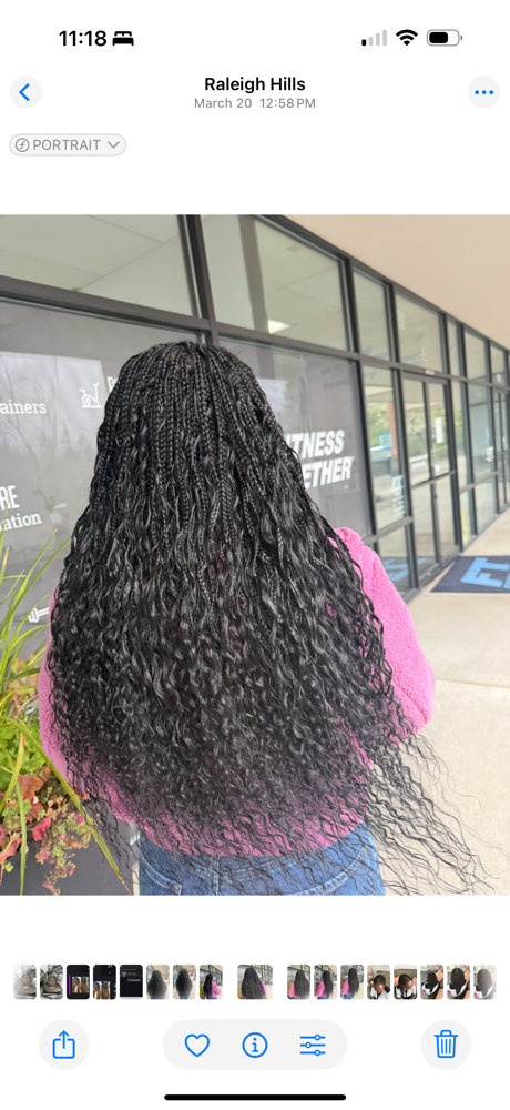 Bohemian braids with human hair