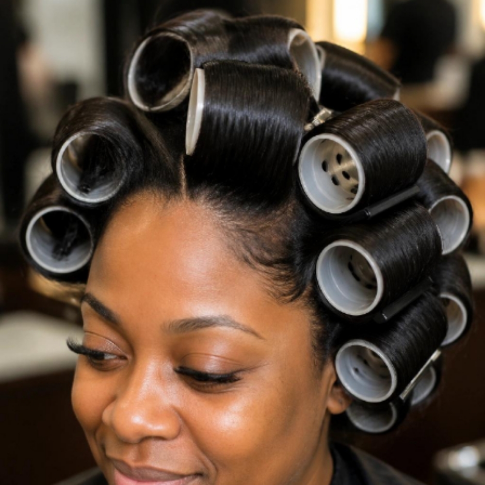 Roller set/ Wrap N Style at LOCANDLOVESTUDIO in Frederick, MD