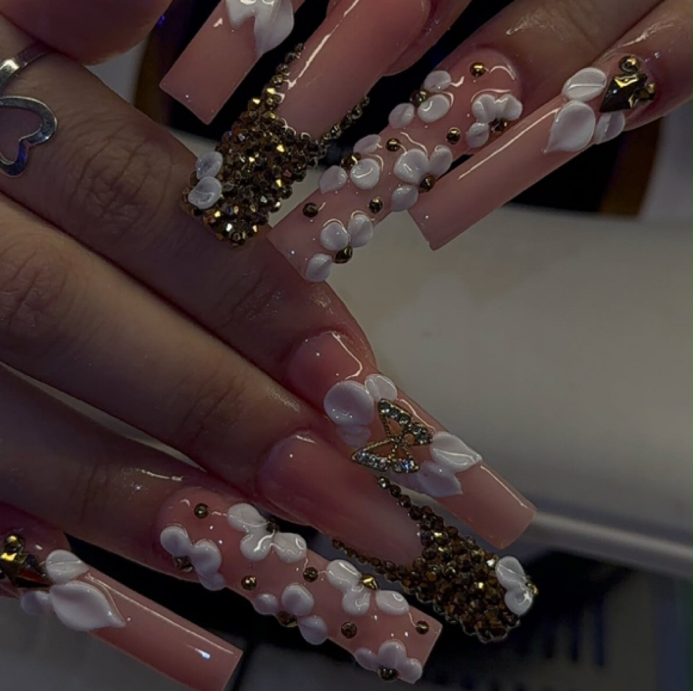 Acrylic XL Nails at Exclusive by luxury beauty space in Elizabeth, NJ