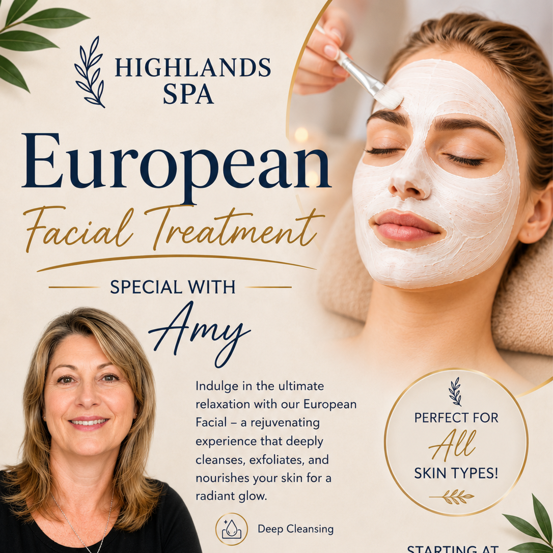European Facial - With Amy! at Highlands Spa in Highlands Ranch, CO