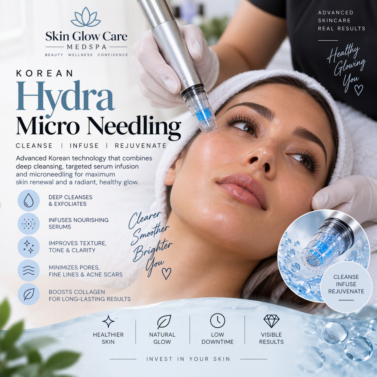Hydra Micro Needling at Skin Glow Care MedSpa in Modesto, CA