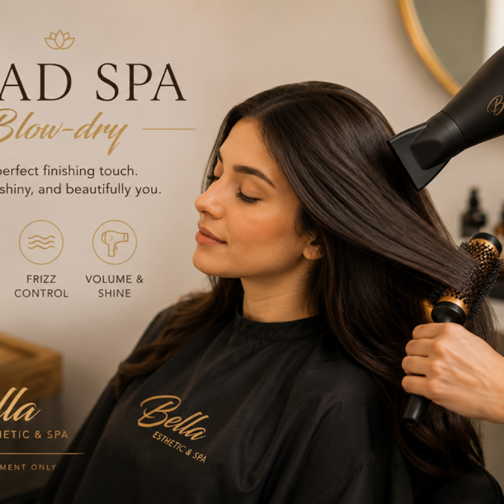 Head Spa Blow-dry 4 pm to 7pm only at Bella Esthetic and Spa  LLC in Cleveland, OH