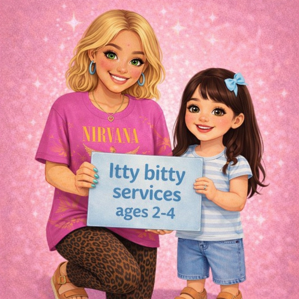 🎀 itty bitty services • 2-4 YRS at freckled opal beauty llc✌🏻 in Salem, IN
