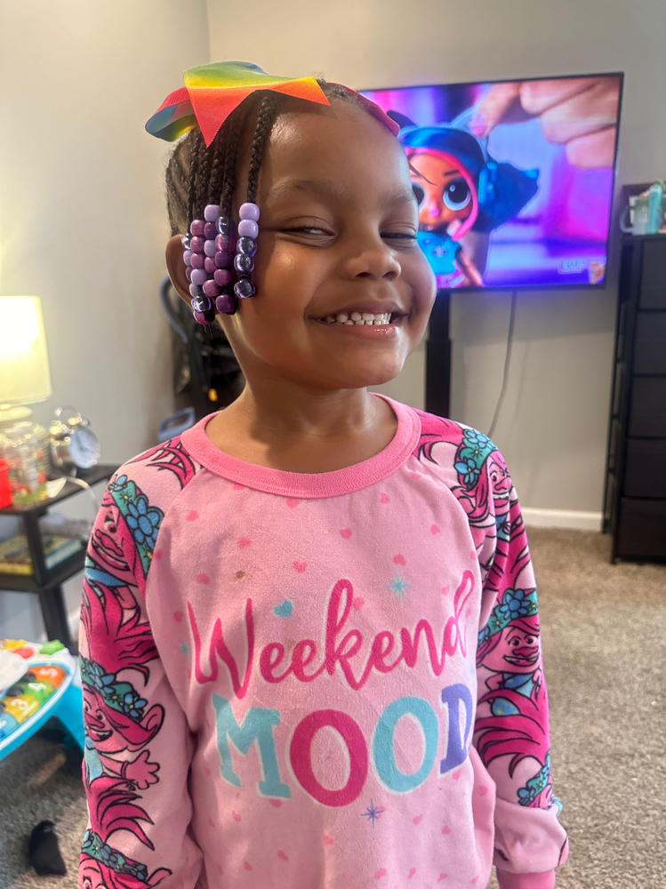 Kids Braids Add Beads  Age 5-7