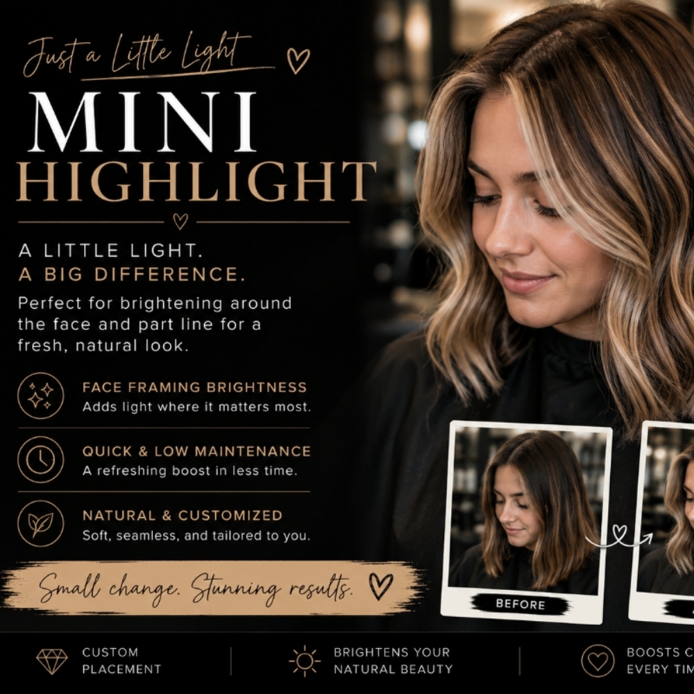 Mini Highlight at Foil And Fade Modern Hair Studio in Oneida, TN