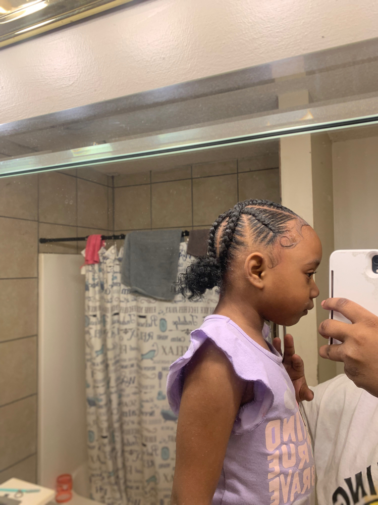 Kid 4 Criss Cross Braids