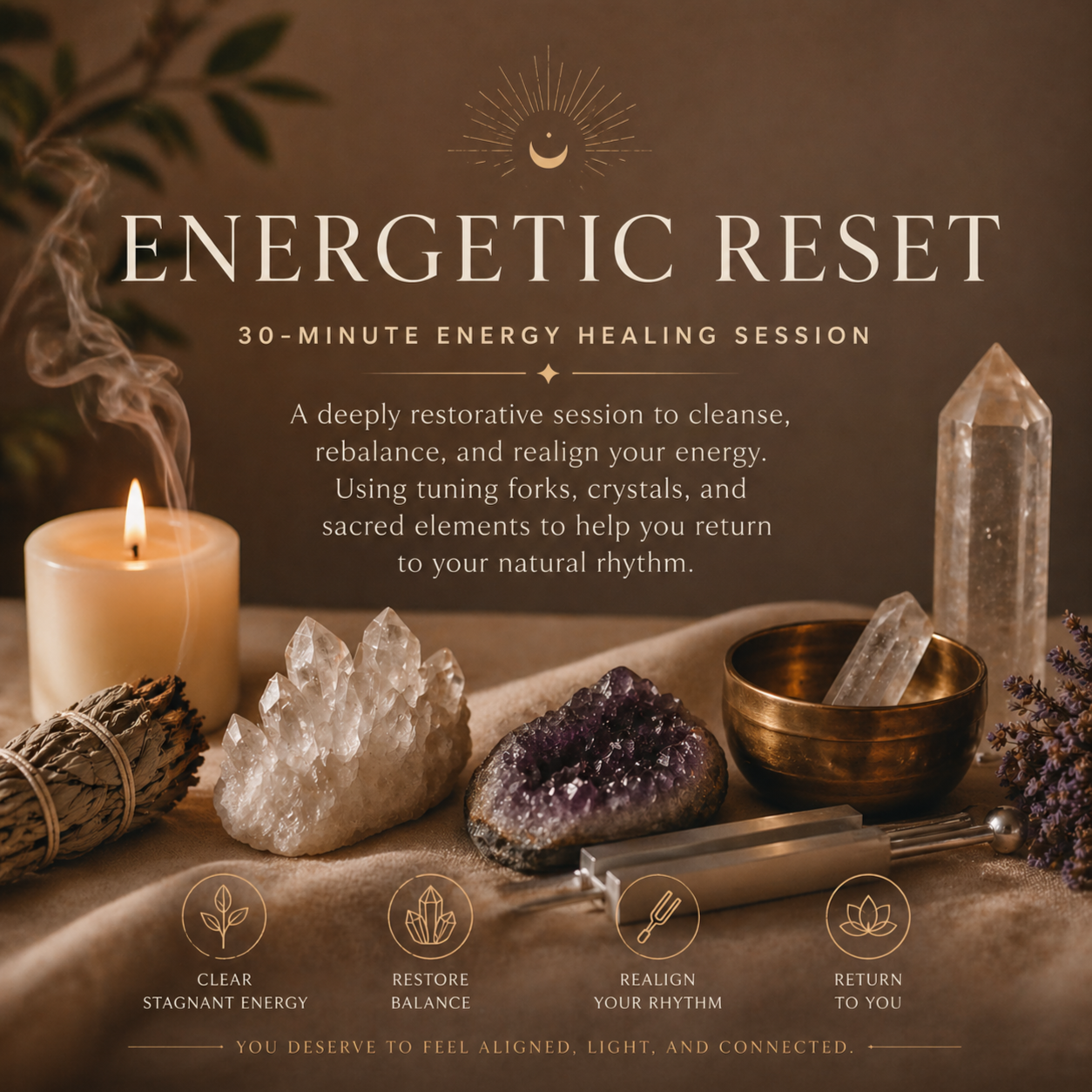 Energetic Reset (30 Min) at Angelfire Reiki Healing in Noblesville, IN