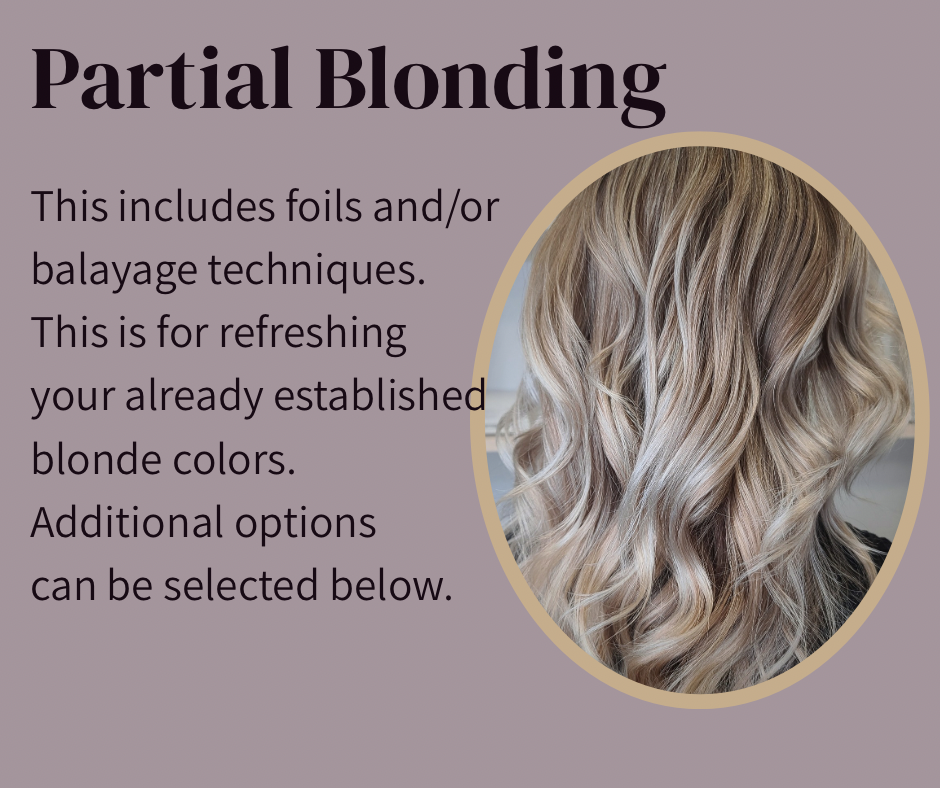 Partial Blonde/ Blonde Retouch