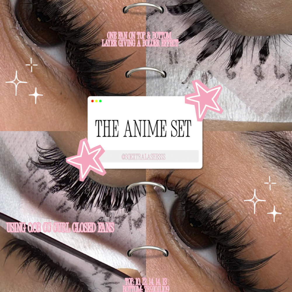 Anime Full Set at So Extra Lashes + Tanning LLC in Lee’s Summit, MO