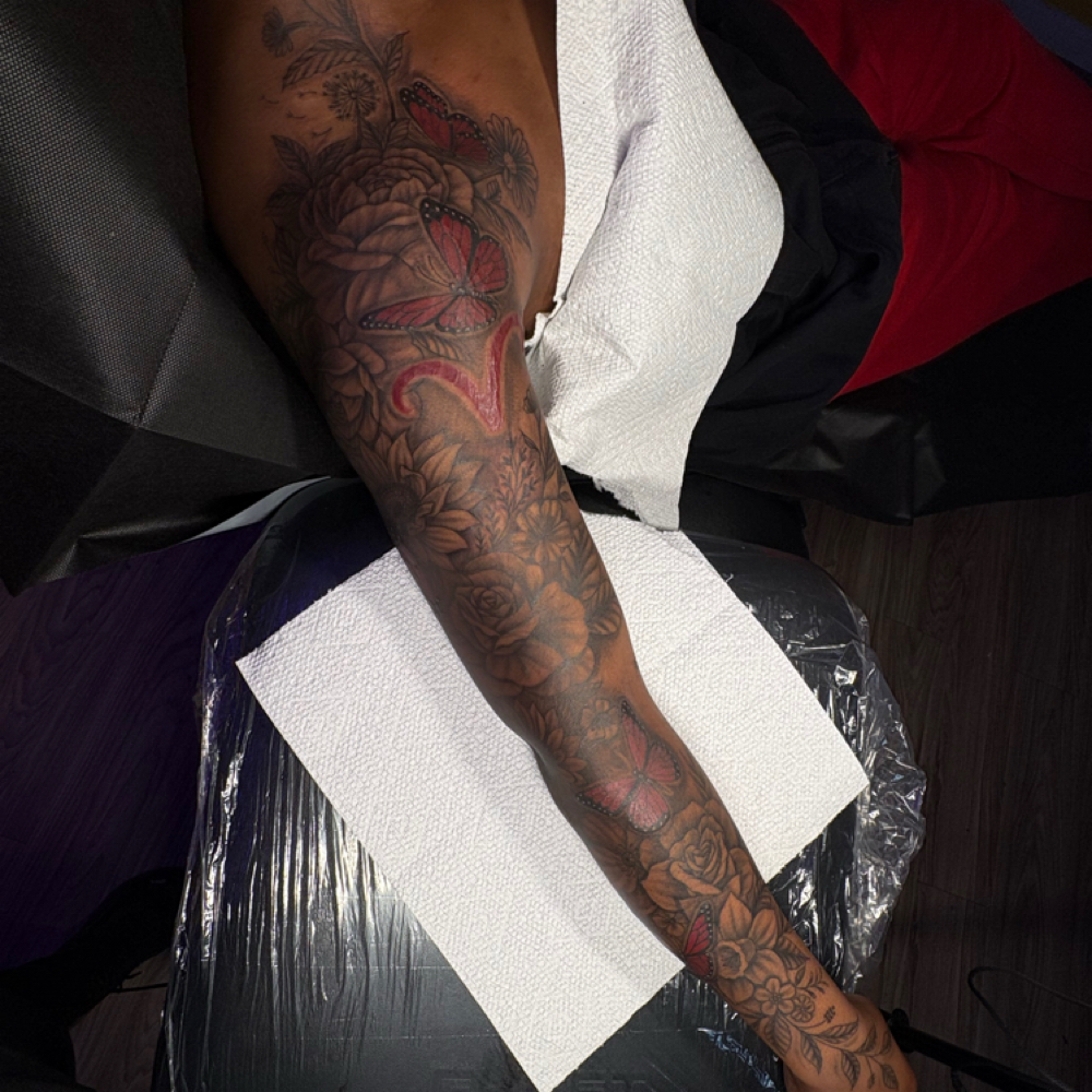 Outer Arm Sleeve at Honey’z Ink in Beaumont, TX