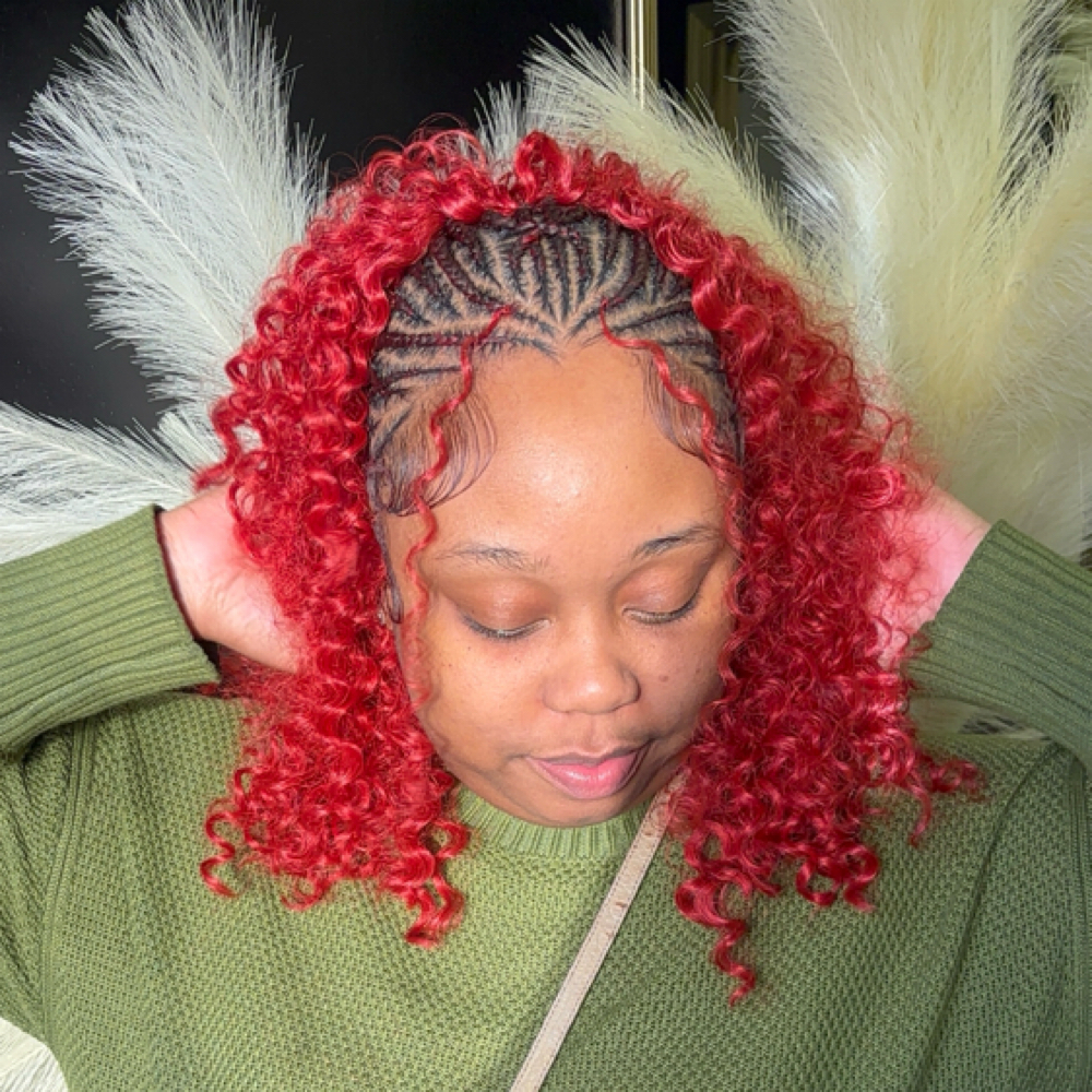 Half Up Half Down Braids at BLESSED BEAUTY BY KENYA in Mobile, AL