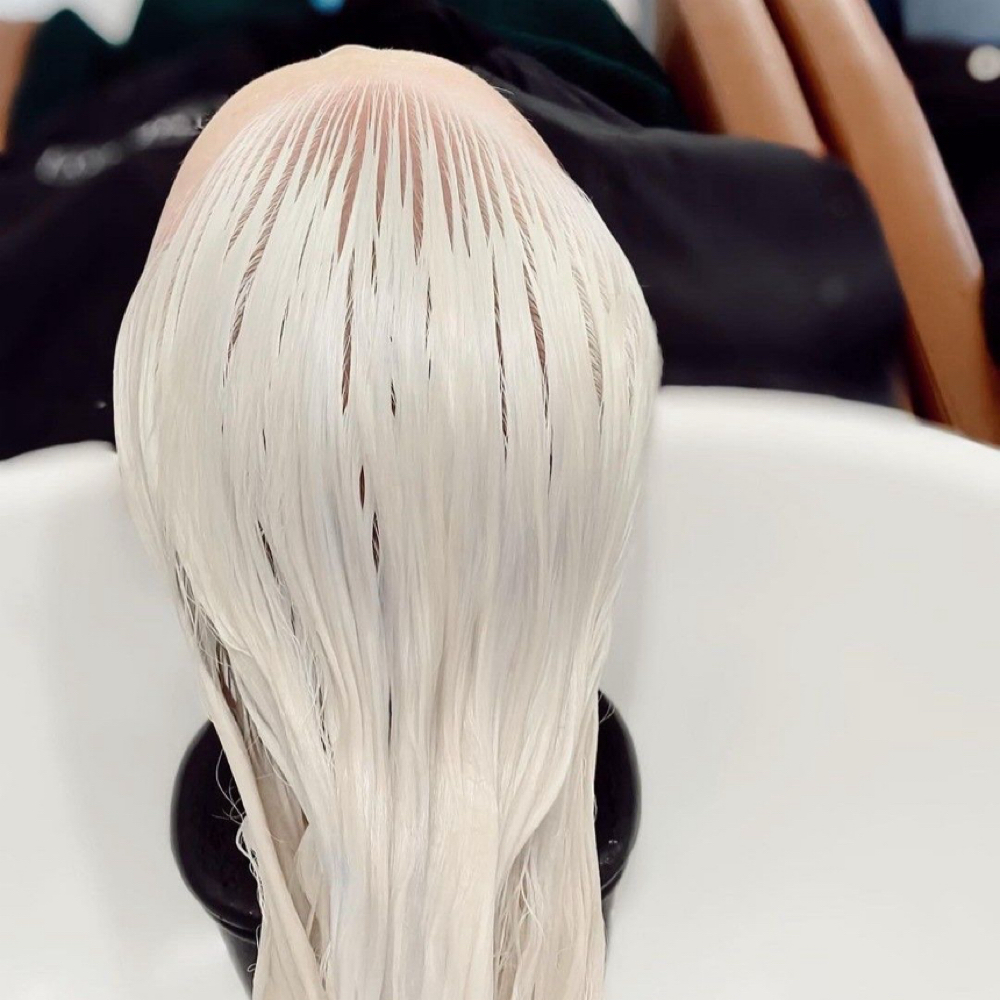 Bleached Root & Tone at The Hair Loft in Ridgeley, WV