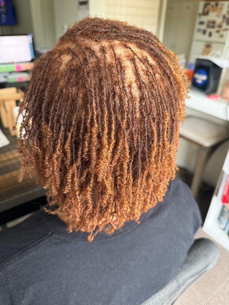 Microlocs Shoulder Length at Crown'd Confidence in Bremerton, WA