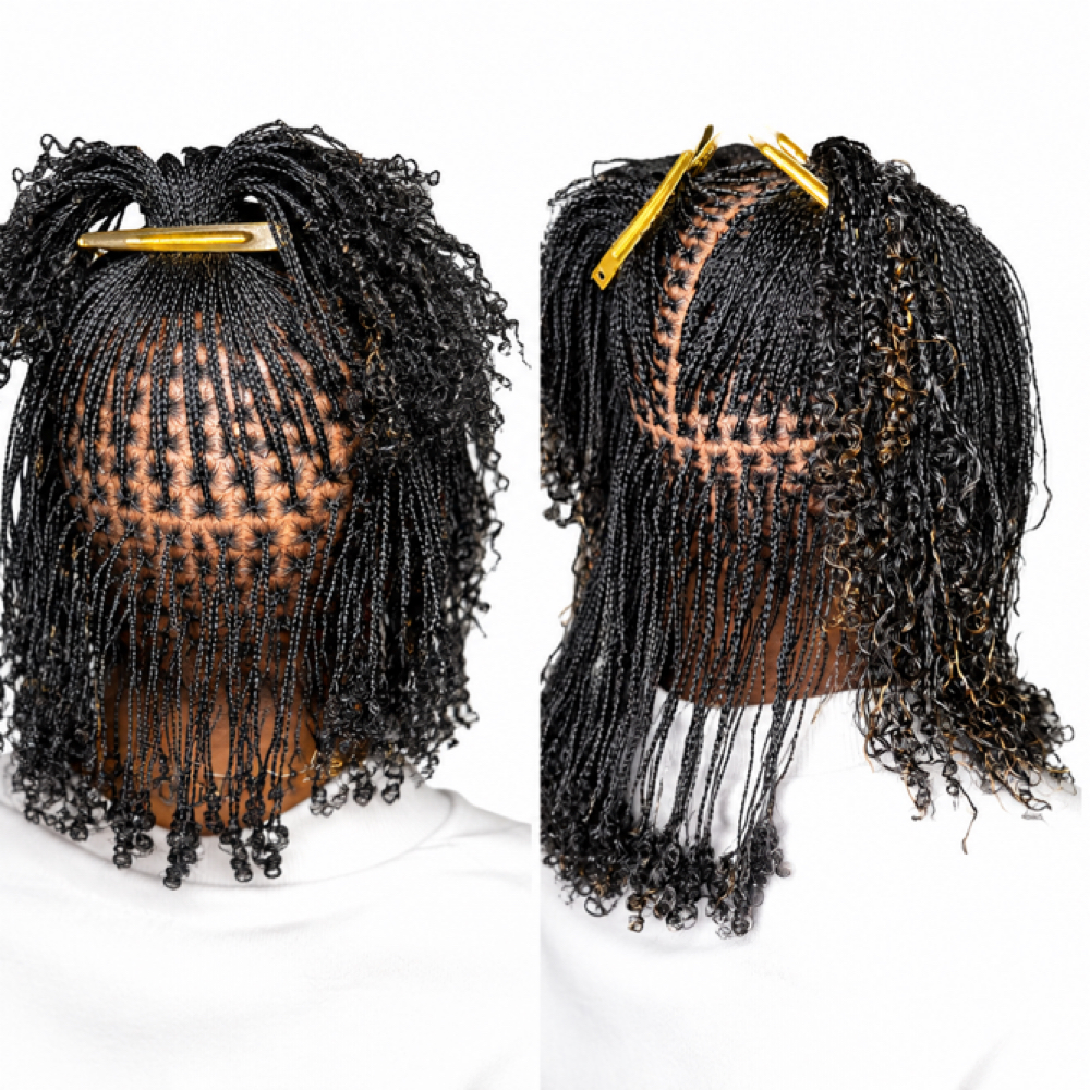 6-14 Inch Microlocs Natural Twist at LISA DID IT BRAIDS & LOCS in Martinez, GA