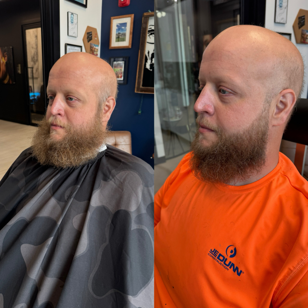 Beard Razor Detail at Rico’s Barber Studio in Lenexa, KS