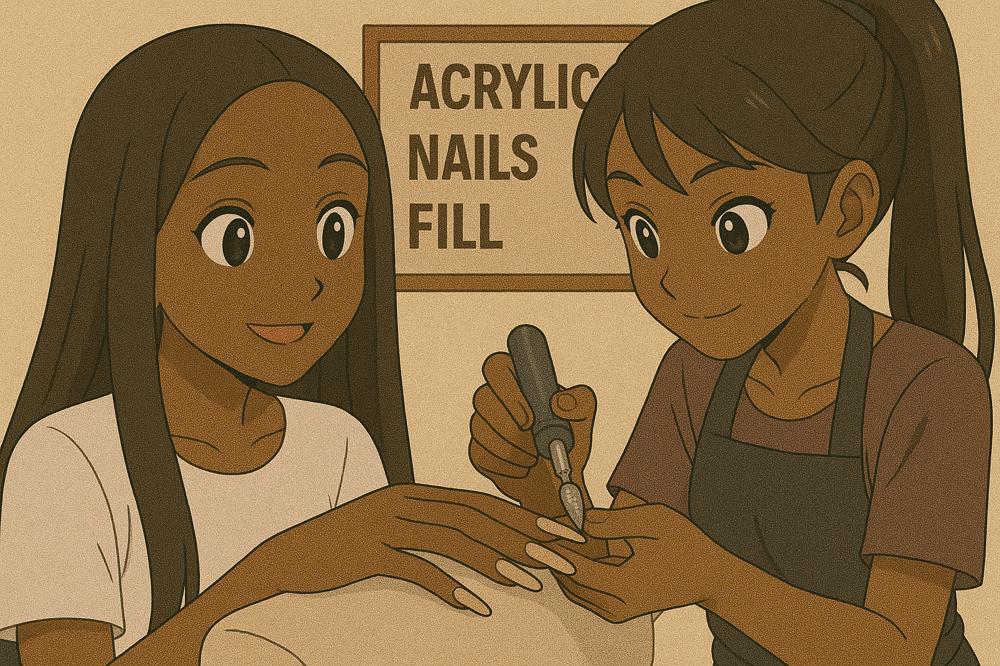 Acrylic Nail Maintenace