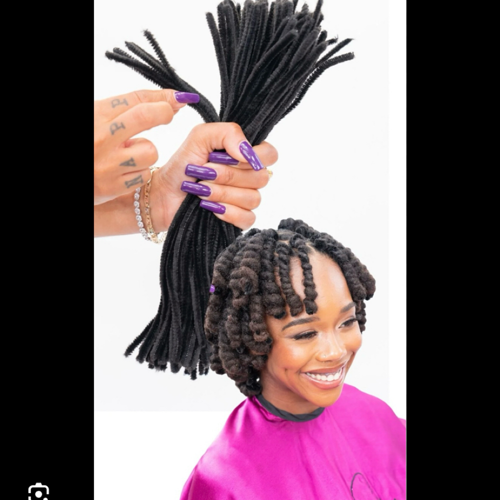Pipe cleaner Curls ADD ON at Locsbyluva in Cincinnati, OH