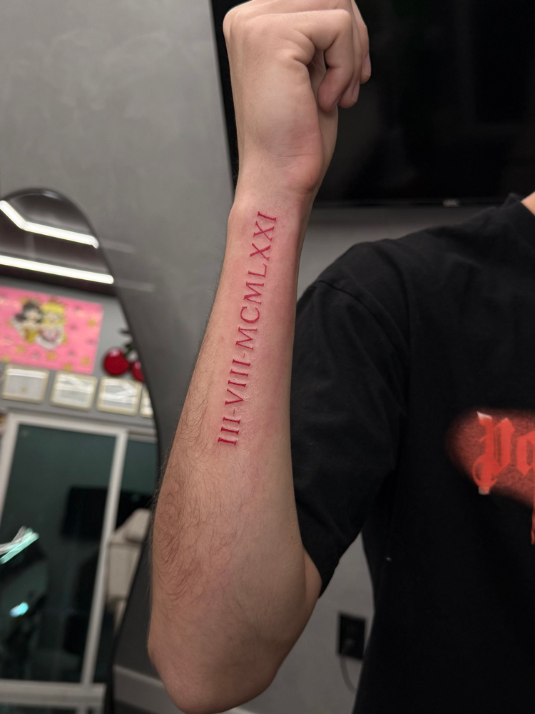 roman numerals at Bellezanatt in Phoenix, AZ