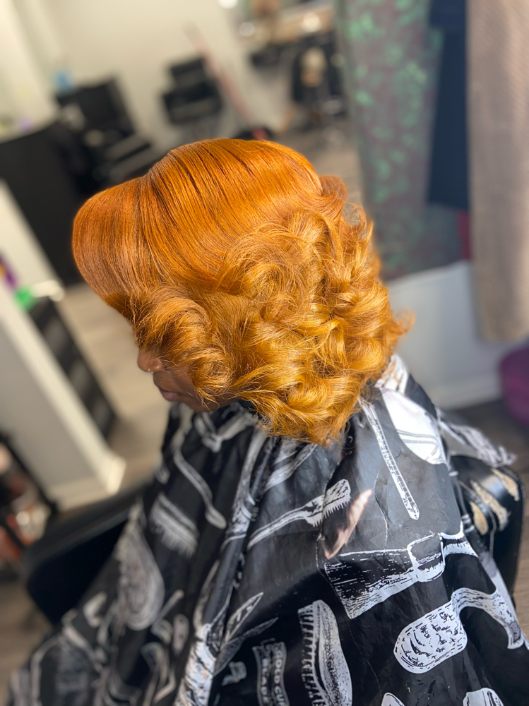 Custom Color & Silk Press