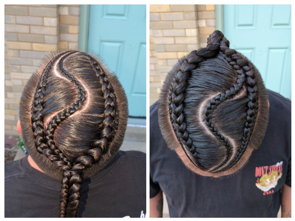 Men's/Boy's Braids W Design
