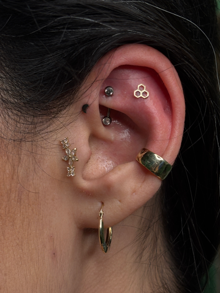 Rook piercing