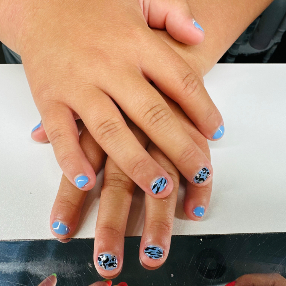 Little Girl Mani at Creative Cuts & Color in Angola, IN