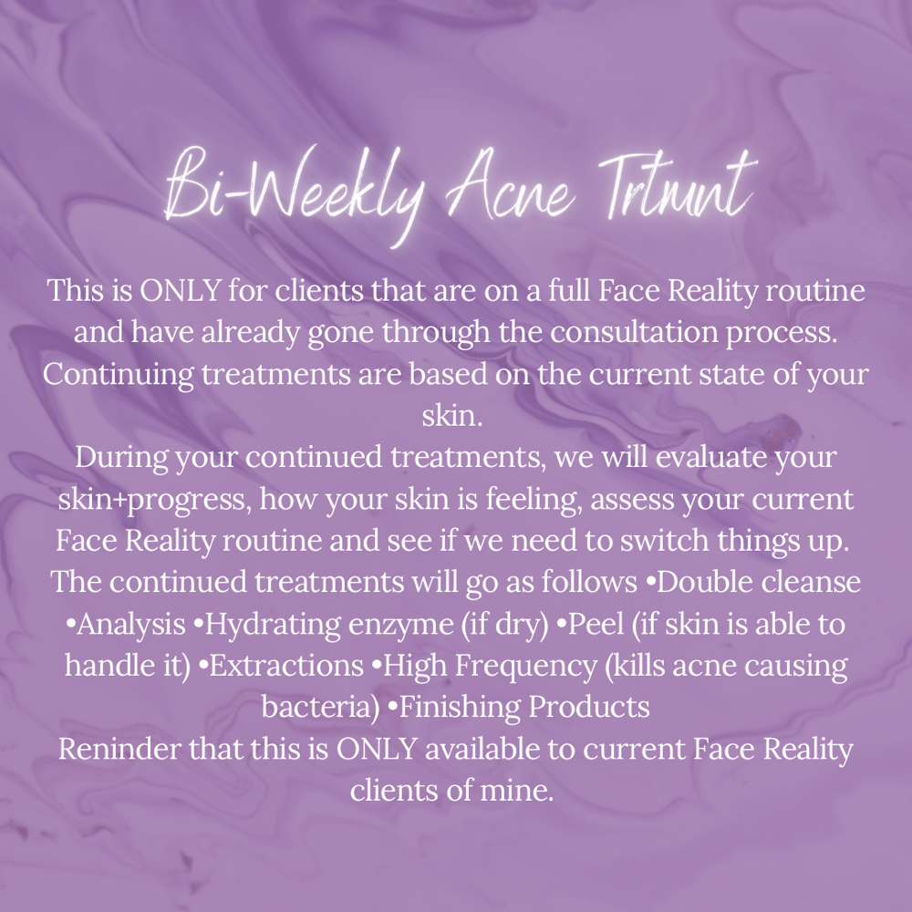 FaceReality BiWeekly Acne Treatment
