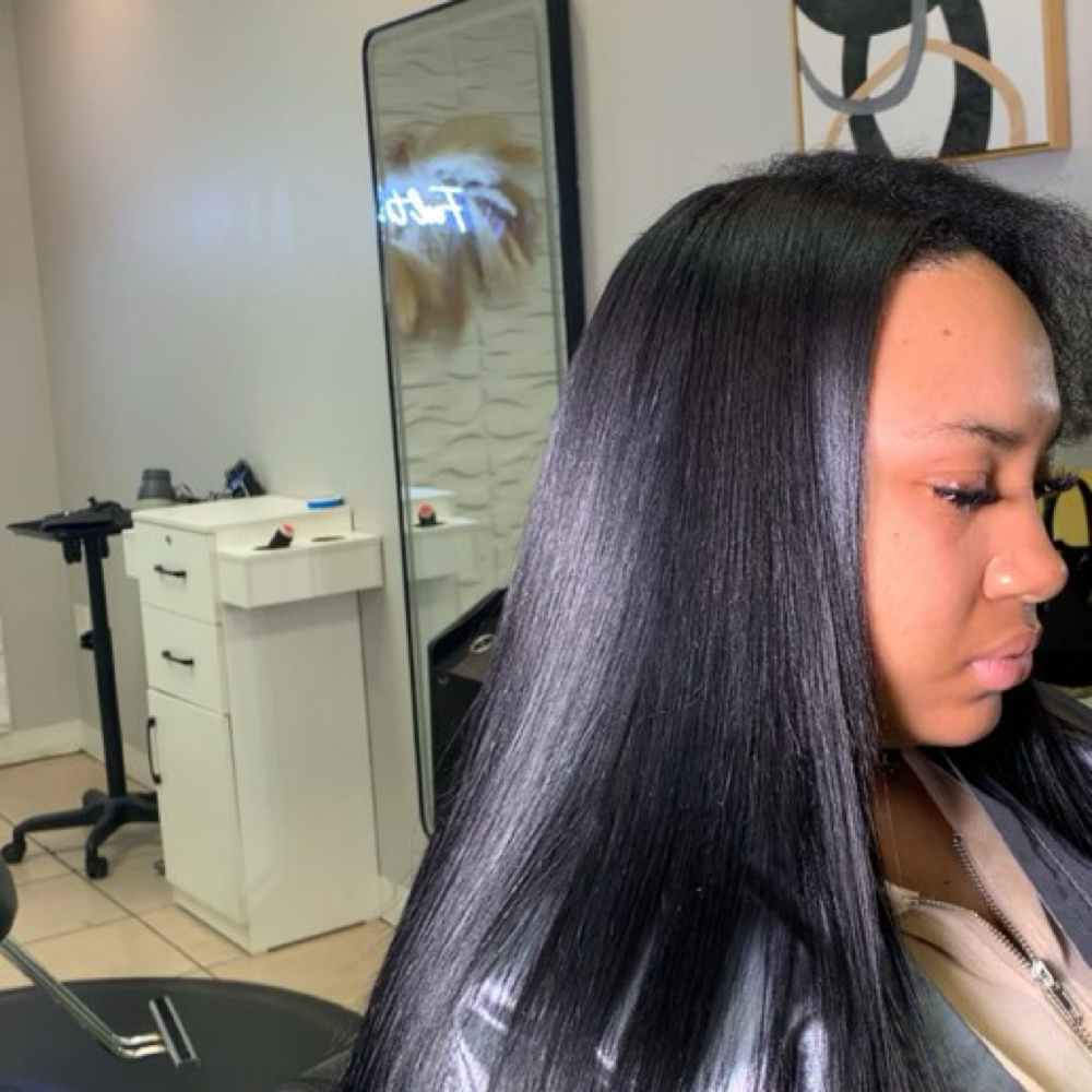Partial; sew-in + ktips at Luxury Beauty Label in Fairburn, GA
