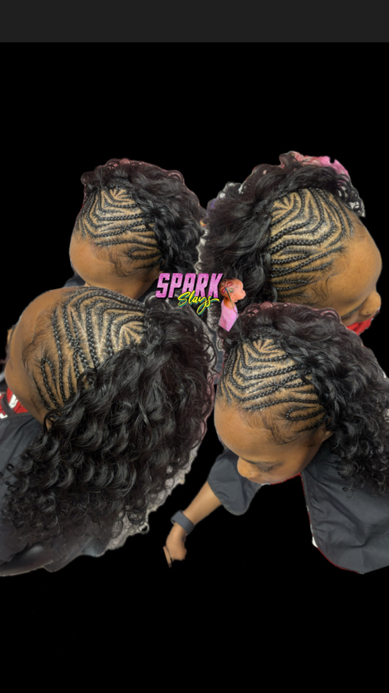 Funlani Braids Only/Front Half/Side
