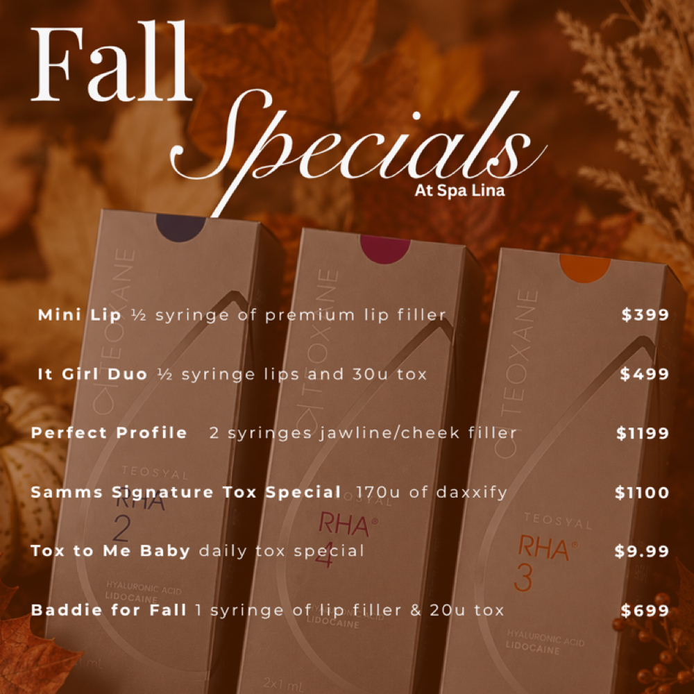 Fall Specials at Spa Lina by injectorsamm in San Antonio, TX