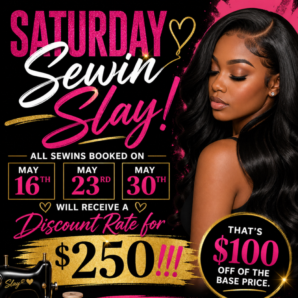 Saturday Sewin Slay🥰 at TLamarr Hair Studio in Tinley Park, IL