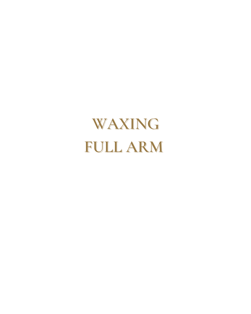 Waxing - Full Arms