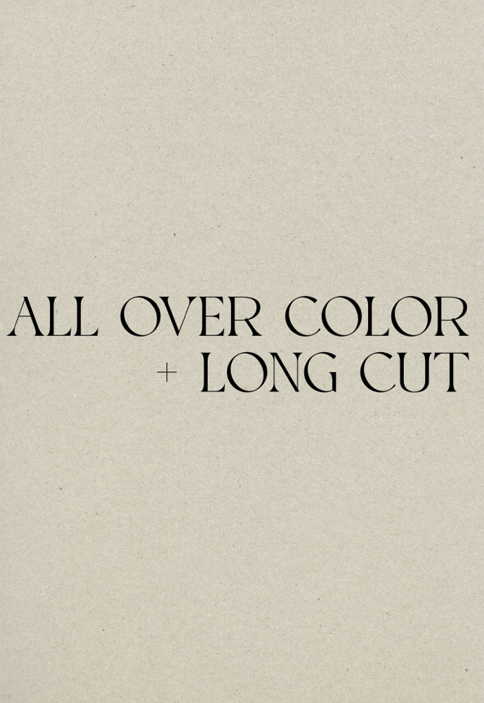 All Over Color + Haircut (long)