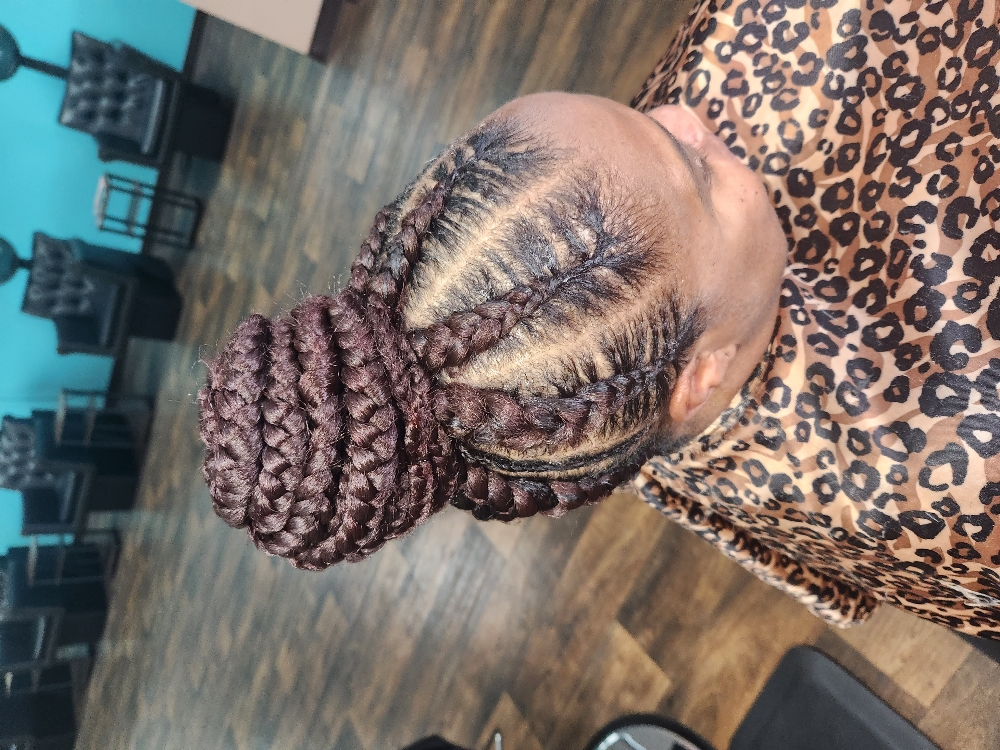 Braided Updo Styling at Eyes On You Beauty Salon LLC in Jacksonville, NC
