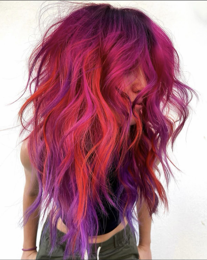 Full Fantasy Color at hair by maddie linder in grand junction, CO
