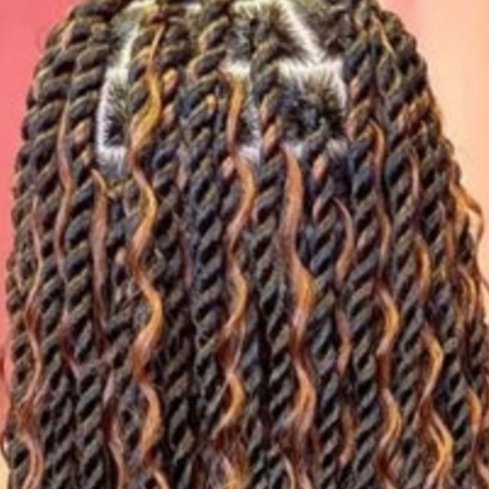 Goddess Senegalese-medium  In Color at Lady A's Braids & Weaves Studio LLC in Humble, TX