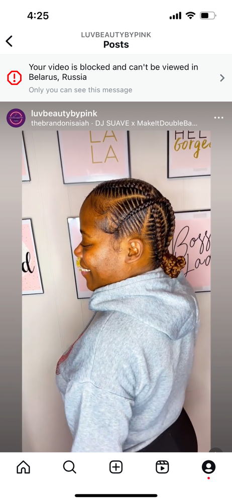 4 Kris kross Stitch Braids