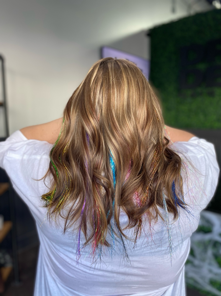 Tinsel at Vividly You Hair Studio in Mesa, AZ