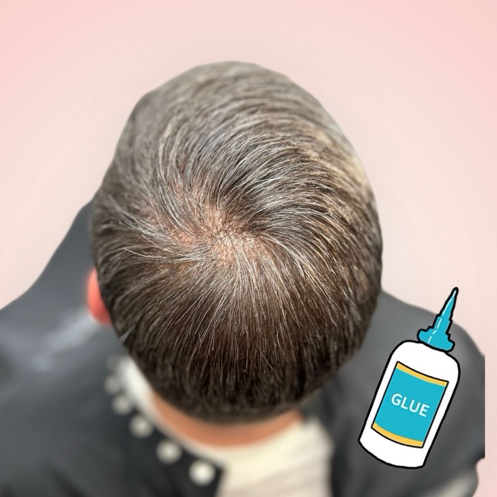 Hair System Glue Application