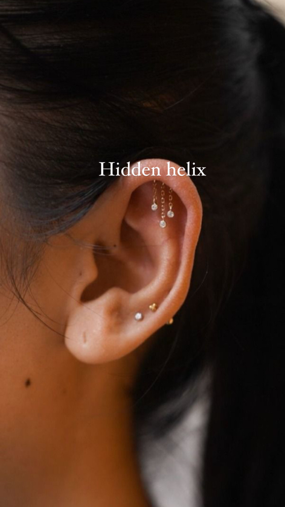 Hidden Helix Piercing