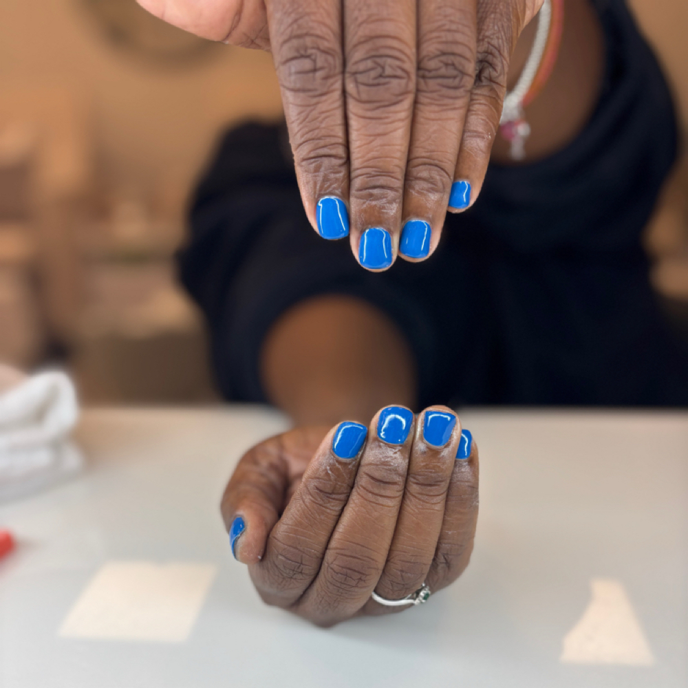 Gel manicure at Blended Beauty Spa Concierge in New Orleans, LA