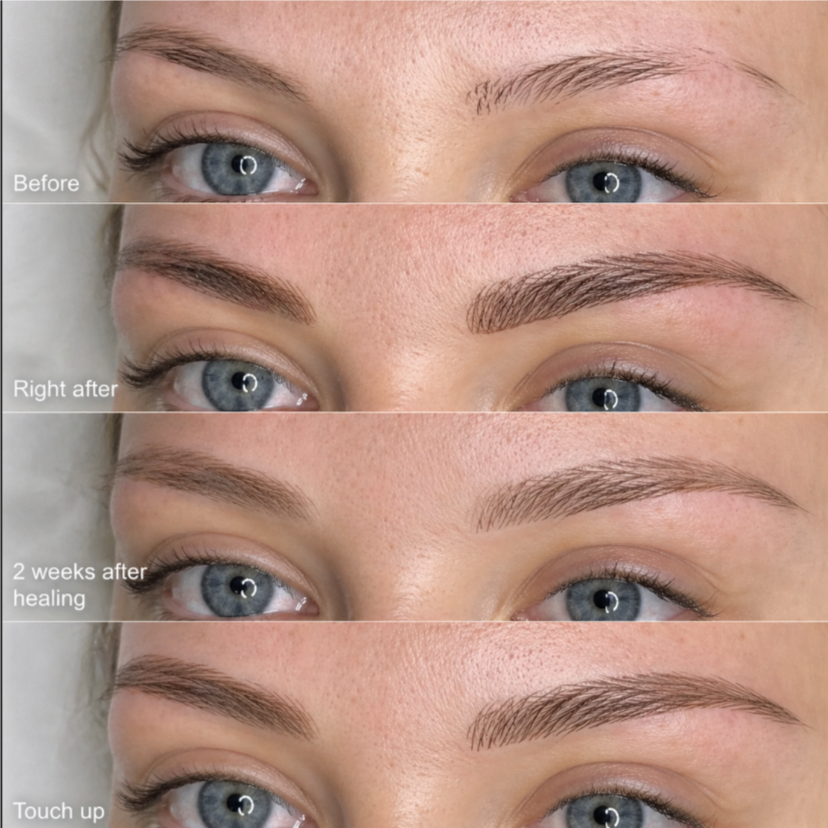 Advanced Nano Hairstrokes Eyebrows at OPALITE NAILS & SPA in Charlotte, NC