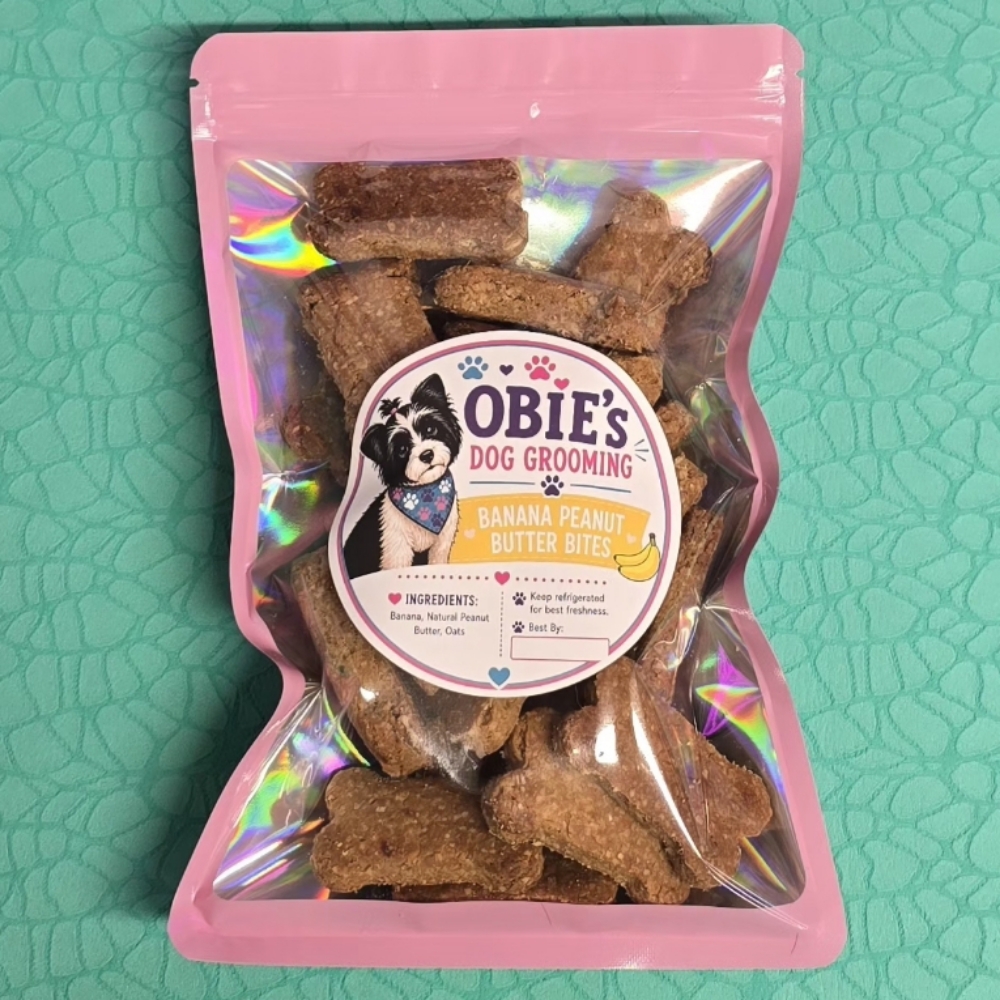 Banana Peanut Butter Bites at Obie's Dog Grooming in Monahans, TX