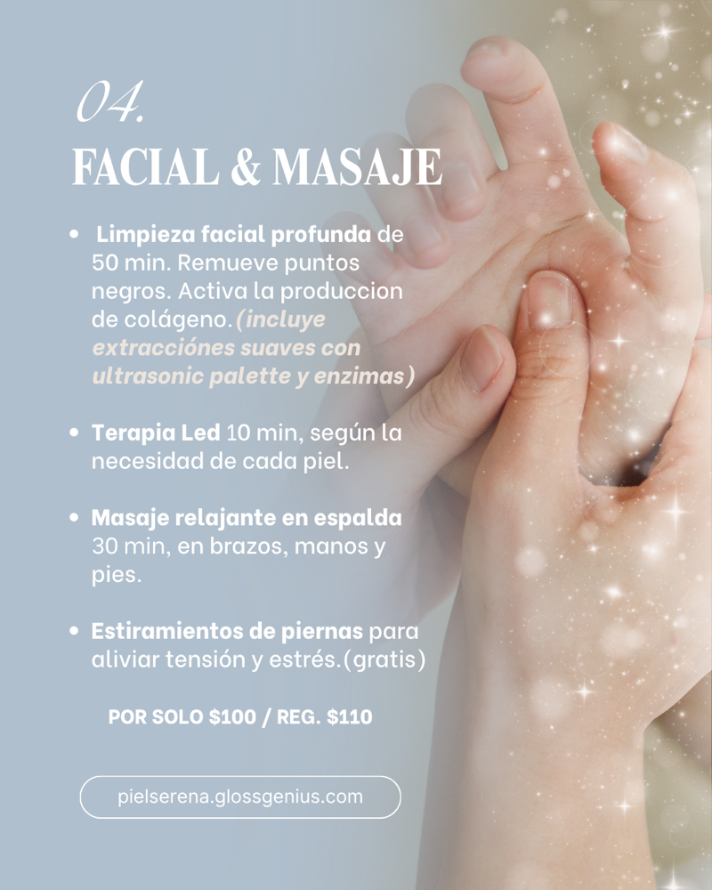 Facial & Masaje en Espalda