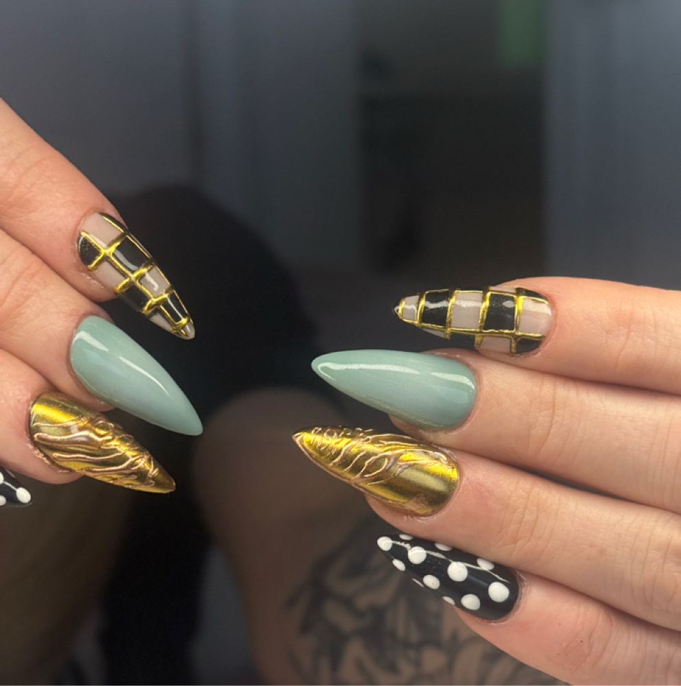 acrylic full set — long at The Nail Therapist in Nampa, ID