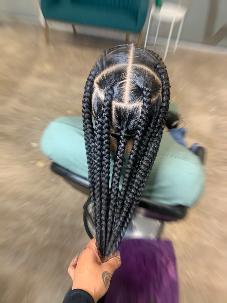 Jumbo Knotless Box Braids at HairTechNiquee in Dallas, TX