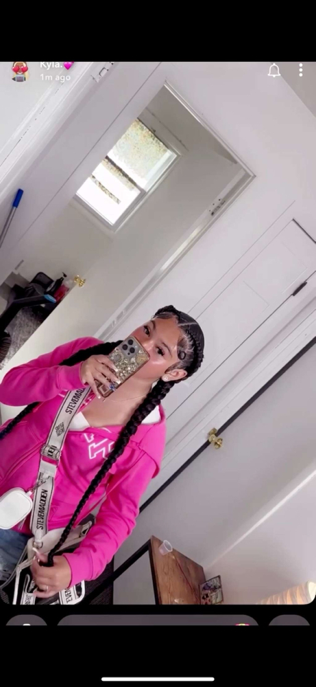 2 Feed In Braids