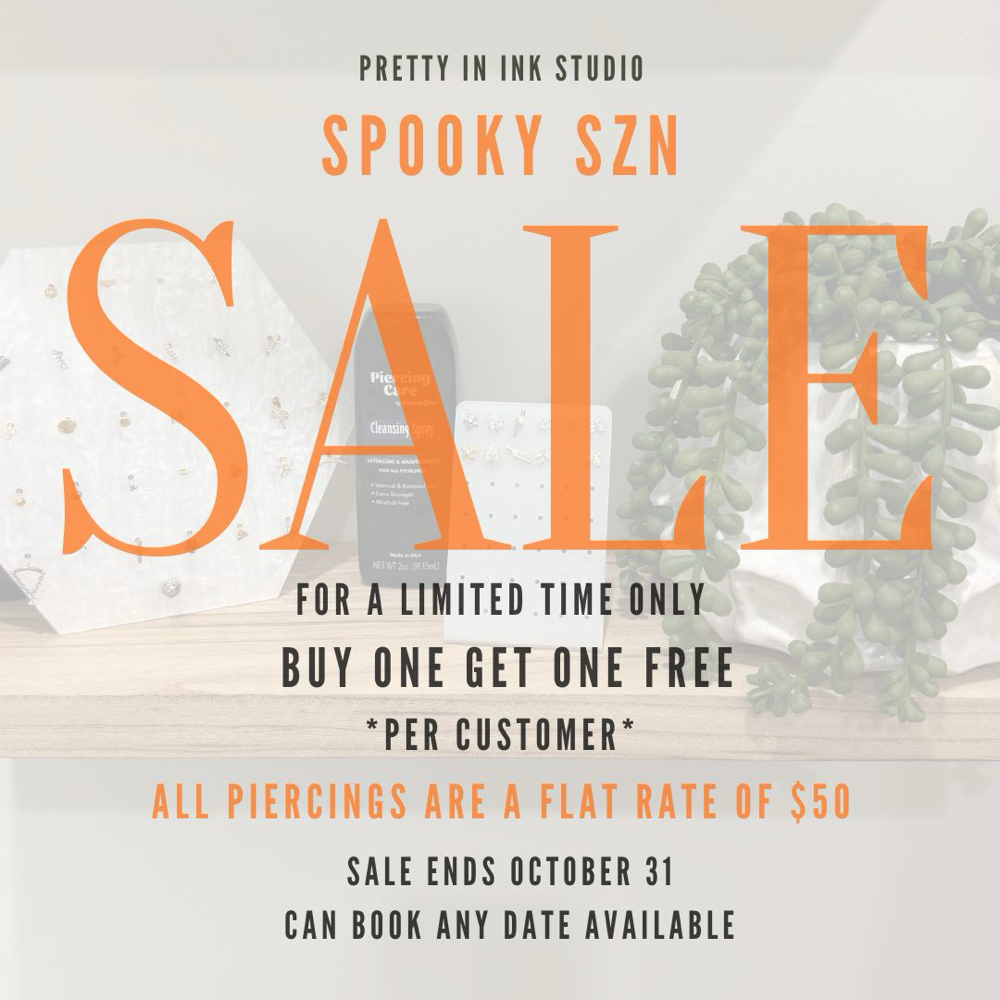 BOGO FREE PIERCINGS